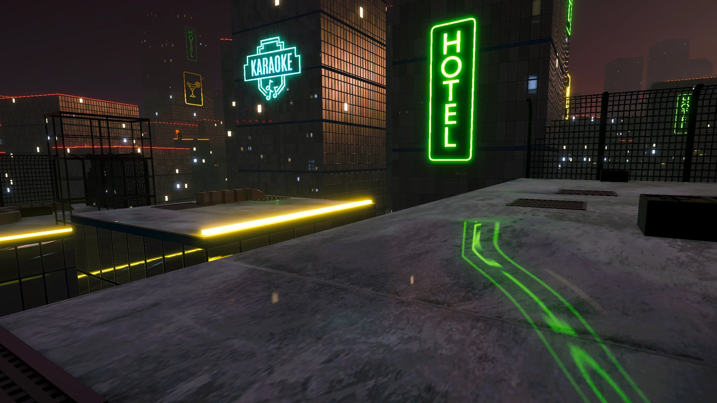 No Rush futuristic city environment